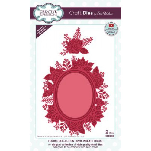 oval wreath frame - Festive Collection 2022 ced3246
